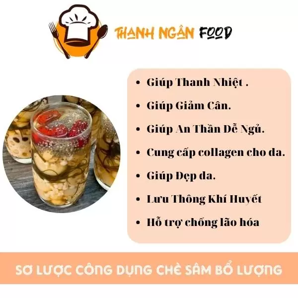 Set nguyên liệu nấu chè sâm bổ lượng 11 vị ngon tại nhà