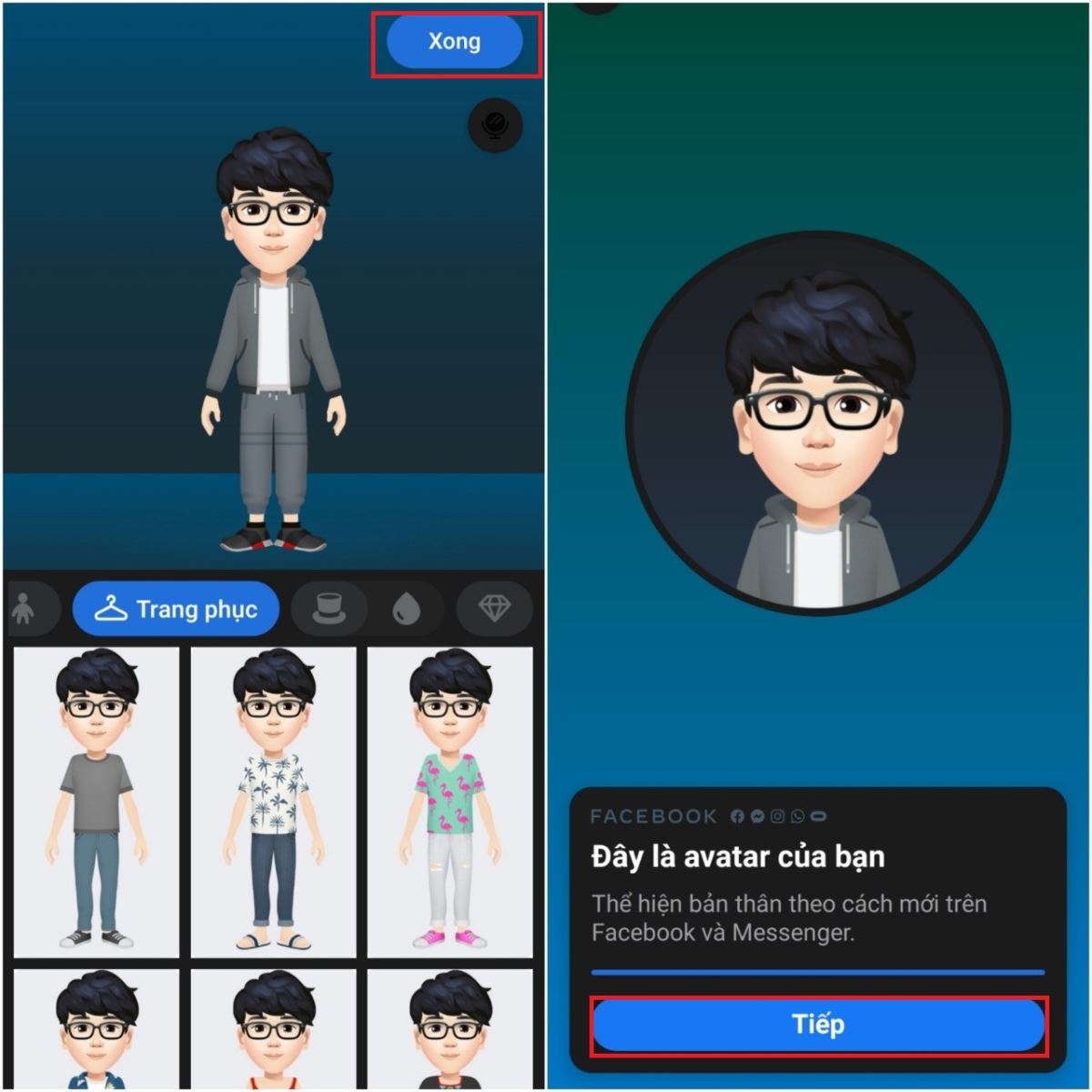 Cách tạo avatar Facebook, sticker theo ảnh đại diện Facebook Messenger cực thú vị