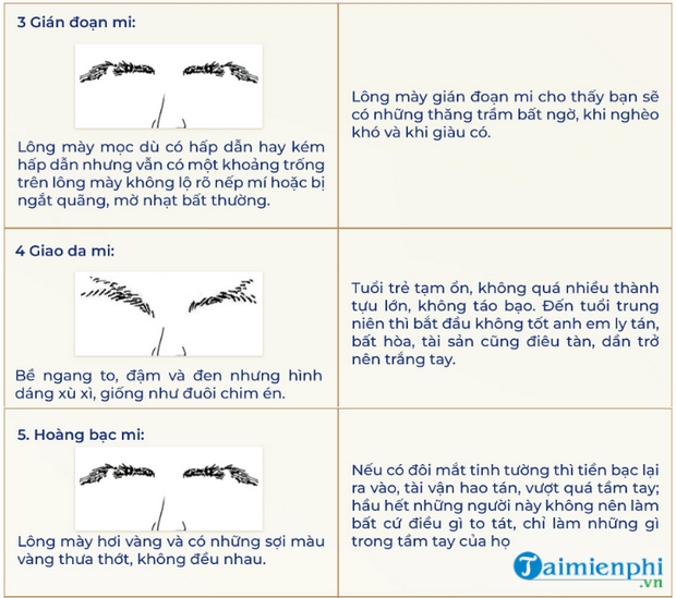 Khám phá tướng lông mày: Đàn ông, phụ nữ