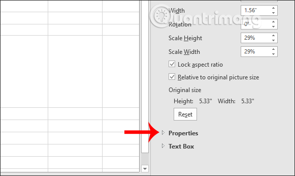 Cách cố định ảnh chèn trong Excel