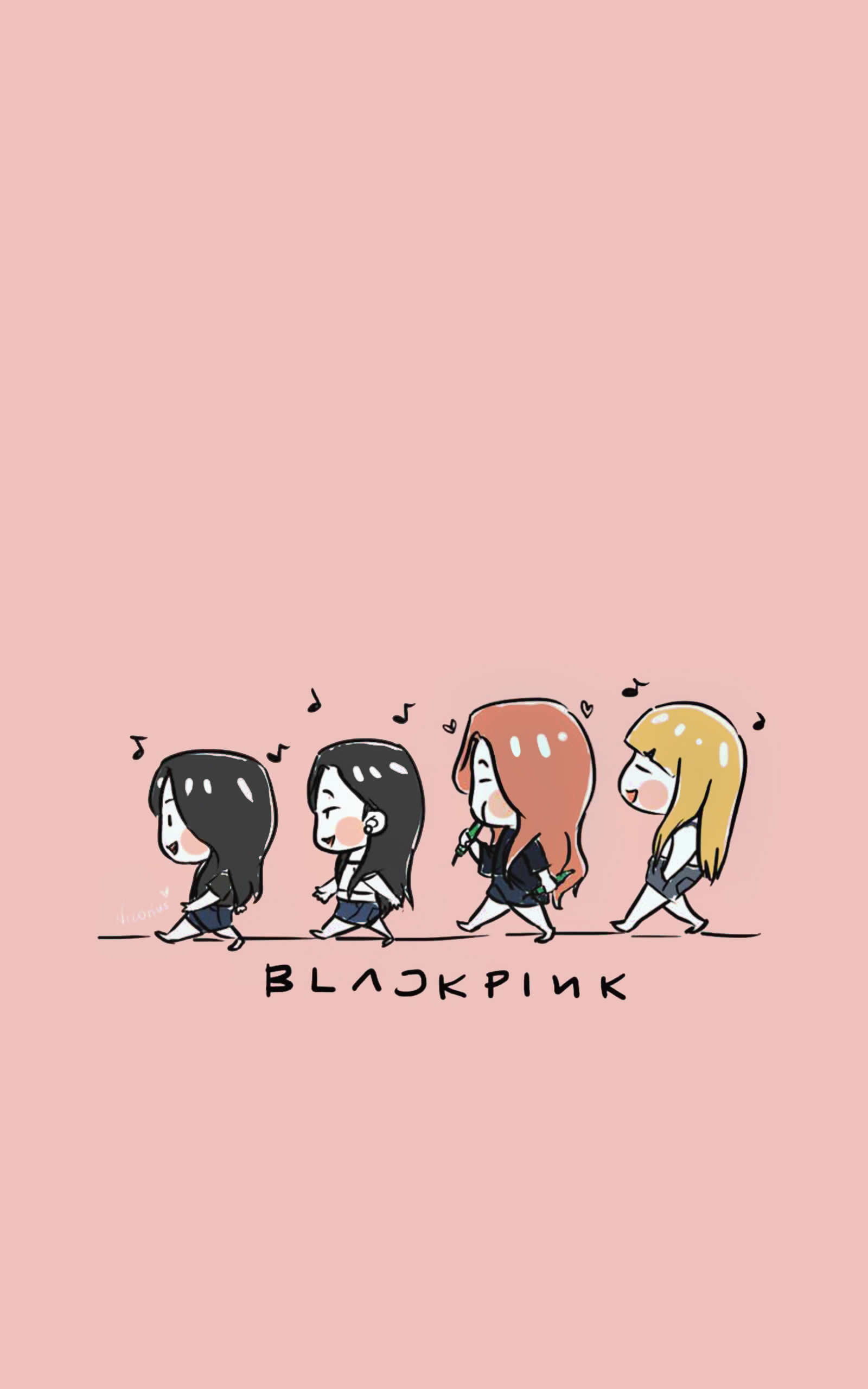 Bức tranh BlackPink chibi đẹp tuyệt vời