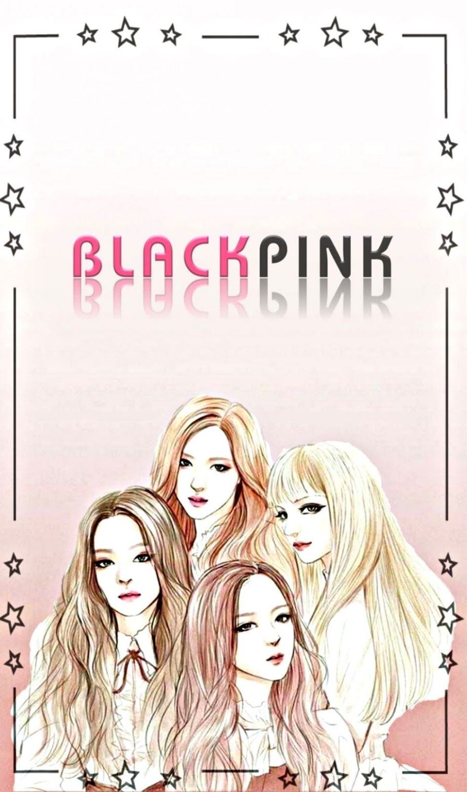 Bức tranh BlackPink chibi đẹp tuyệt vời