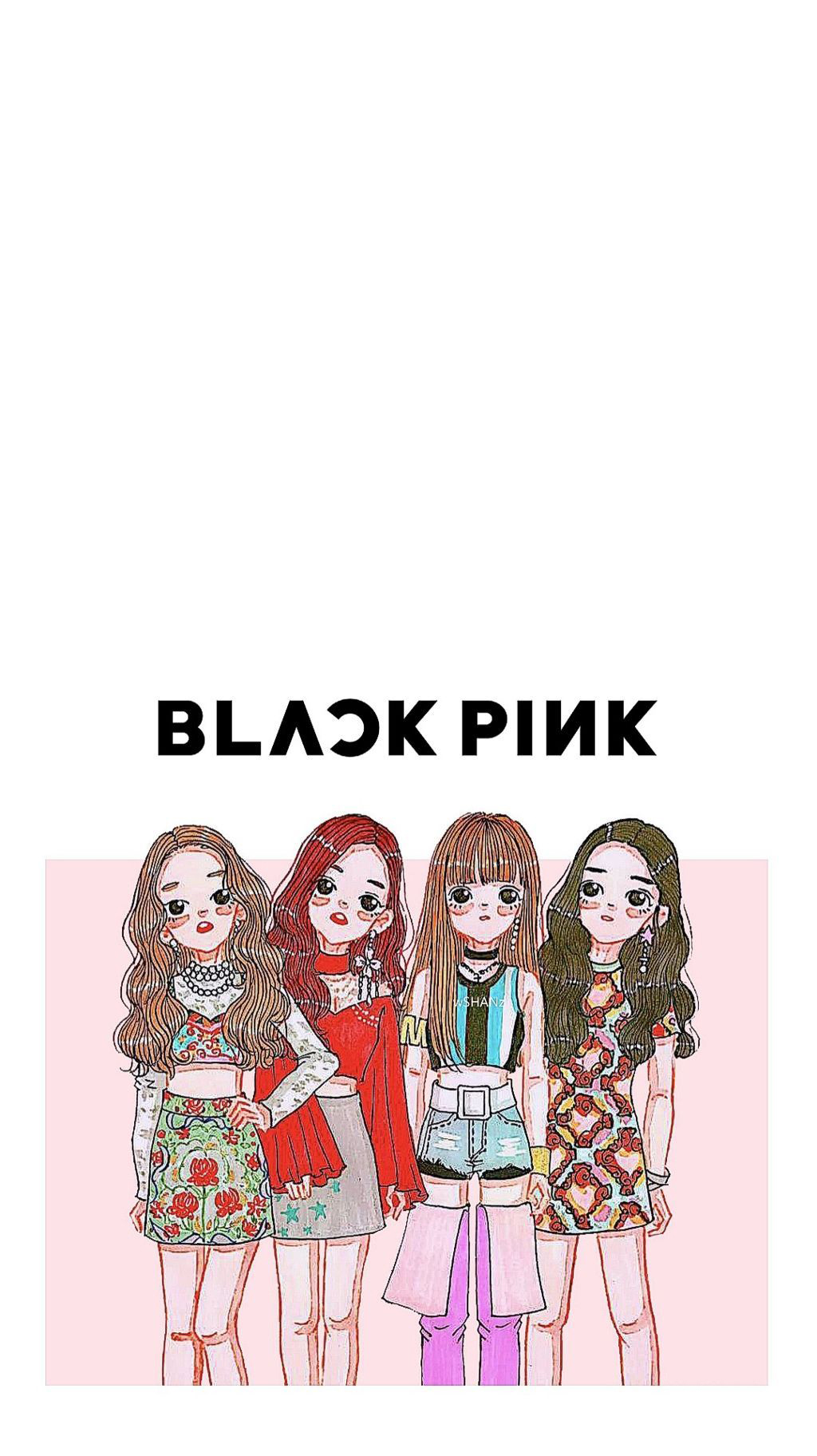 Bức tranh BlackPink chibi đẹp tuyệt vời