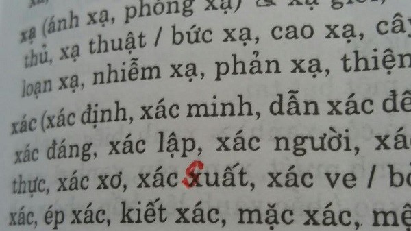 Từ điển chính tả... sai chính tả