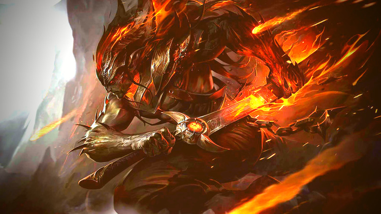 Bức tranh Yasuo ma kiếm tuyệt đẹp