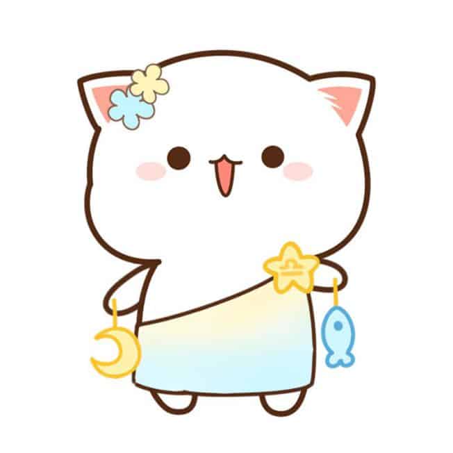 Mèo chibi mập cute, dễ thương