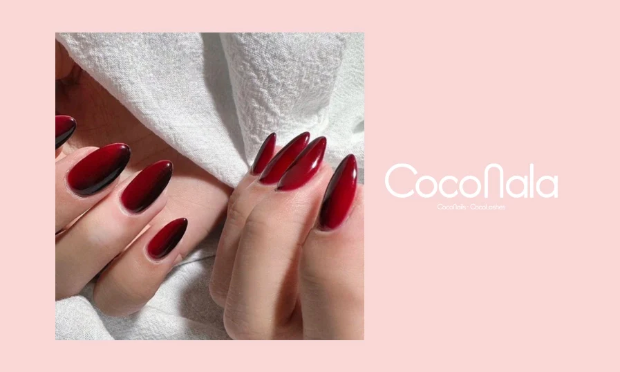 Các mẫu nail màu đỏ rượu đẹp dành cho đôi tay quyến rũ