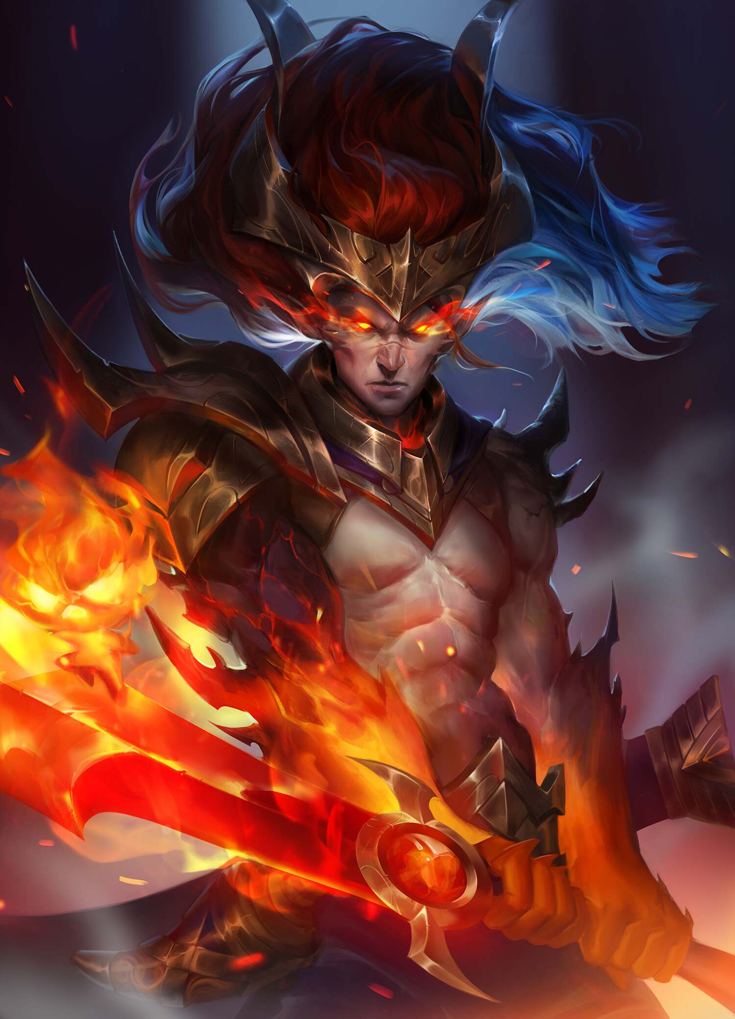 Bức tranh Yasuo ma kiếm tuyệt đẹp