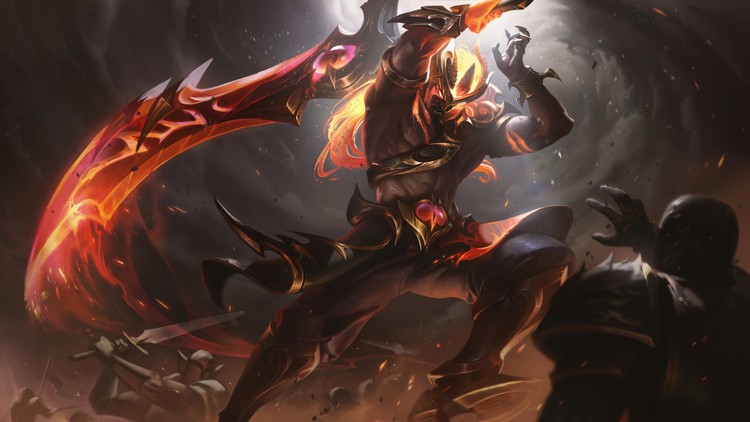 Bức tranh Yasuo ma kiếm tuyệt đẹp