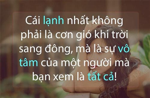 Hình ảnh đau lòng về tình yêu chấp nhận sự hiện thực của sự chia tay