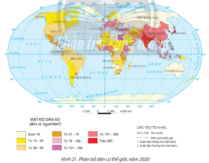 Bài 21. Phân bố dân cư và đô thị hóa SGK Địa lí 10 Chân trời sáng tạo</>