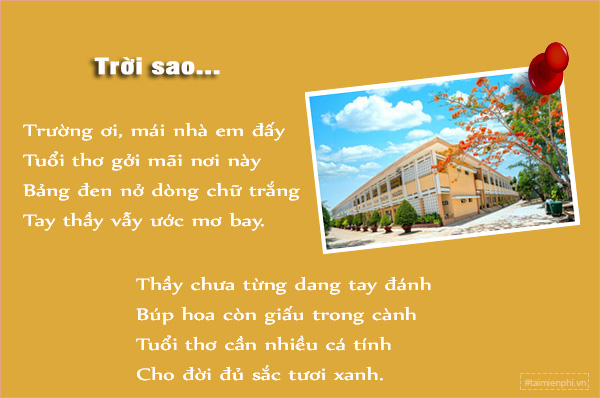 Những Bài Thơ Về Trường Học Ý Nghĩa Nhất