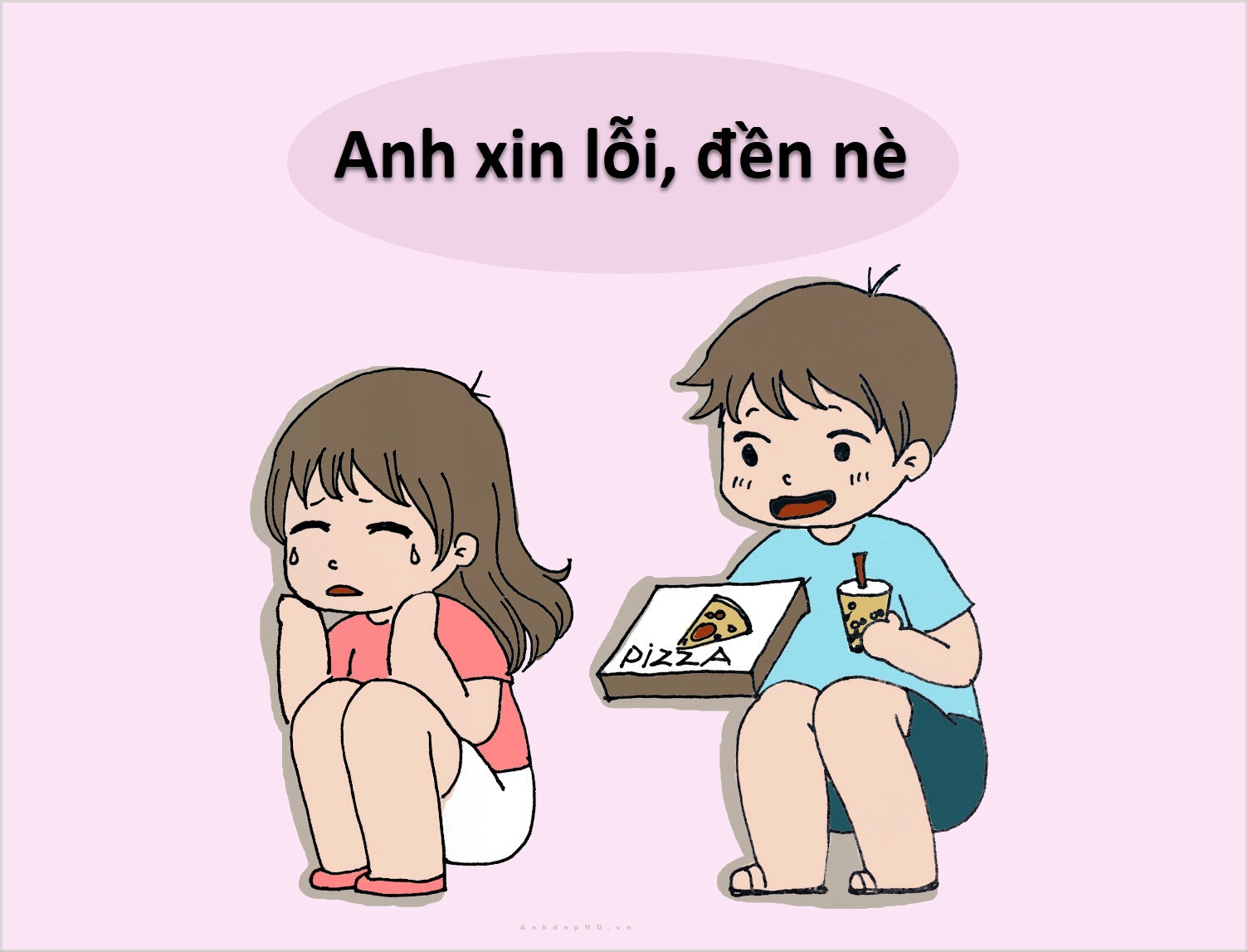 Bộ sưu tập meme xin lỗi đáng yêu, dễ thương và hài hước