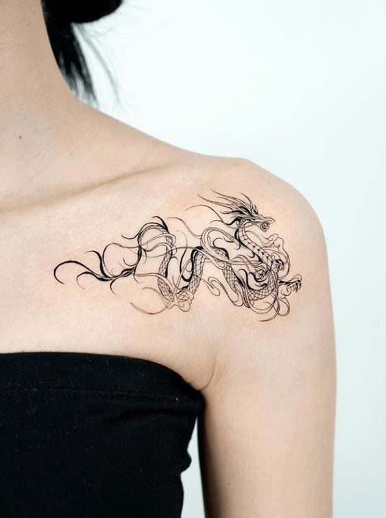 200 hình xăm con rồng mini cute cho cả nam và nữ chọn lọc - Genztattoo