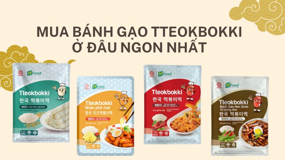 Hướng dẫn cách chế biến tokbokki Hàn Quốc vị phô mai ăn liền