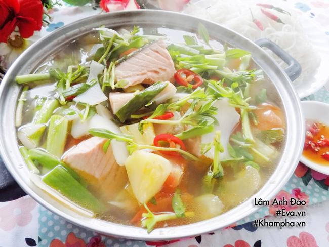 Cách nấu canh chua cá hồi thơm ngon đến giọt cuối cùng