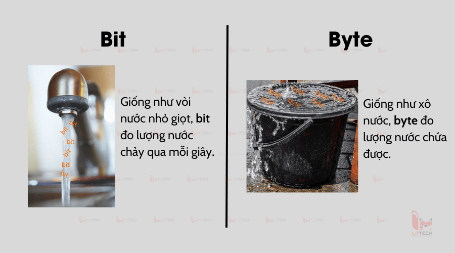 Bit là gì? Byte là gì? 1 Bit bằng bao nhiêu Byte?