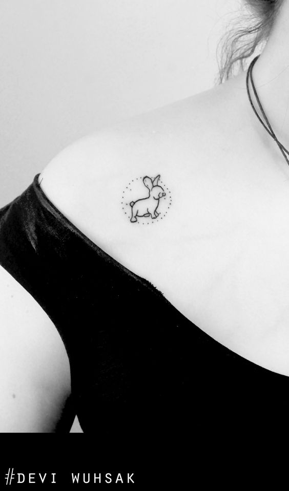 150 hình xăm con thỏ mini dễ thương và độc đáo nhất - Genztattoo