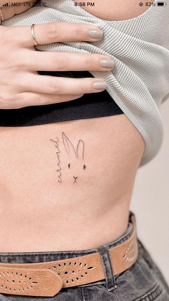 150 hình xăm con thỏ mini dễ thương và độc đáo nhất - Genztattoo