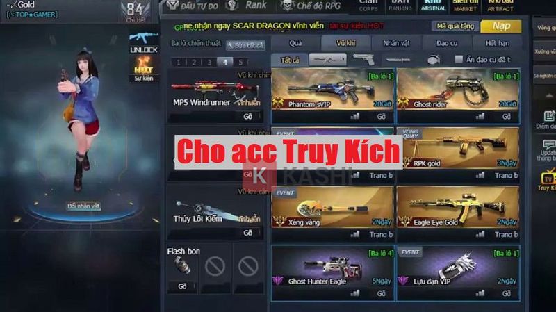 Tặng acc Truy kích Vip 2024 - Nhận 300+ nick trắng thông tin miễn phí