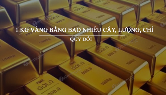 1 Kg Vàng Tương Ứng Bao Nhiêu Cây, Lượng, Chỉ?