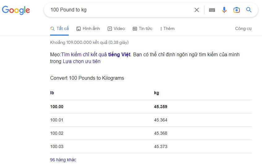 1 Pound bằng bao nhiêu kg? 1 kg bằng nhiêu Pound?