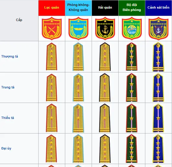 Cấp bậc trong quân đội nhân dân Việt Nam