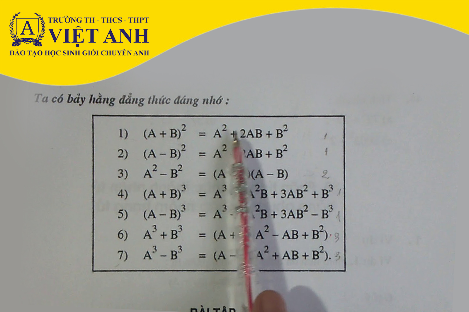 7 hằng đẳng thức đáng nhớ – Công thức và cách nhớ hiệu quả