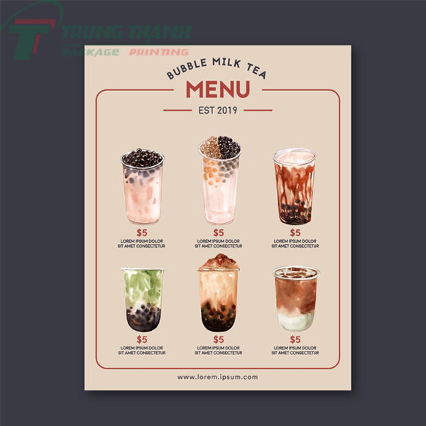 Mẫu Menu Cafe Đẹp File Word Miễn Phí, Hình Ảnh Sắc Nét