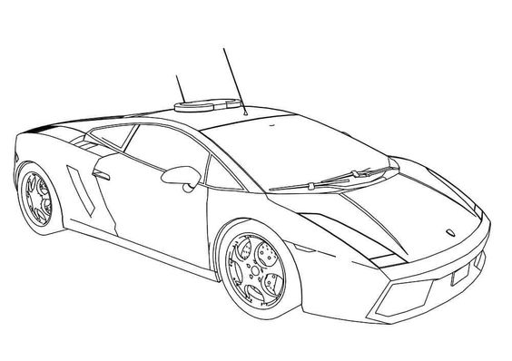 Tổng hợp các mẫu tranh tô màu siêu xe Lamborghini “cực chất”