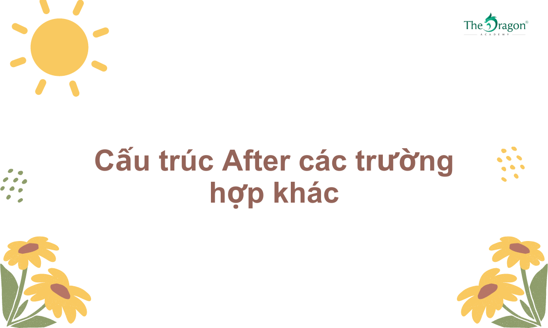 Cấu trúc After: Công thức và cách dùng trong tiếng Anh