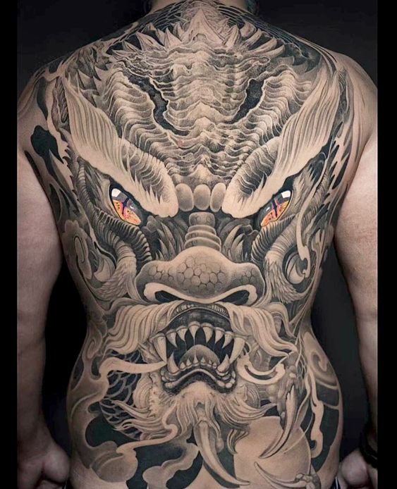 200+ hình xăm đầu rồng bích lưng, kín bụng cực chất - Genztattoo