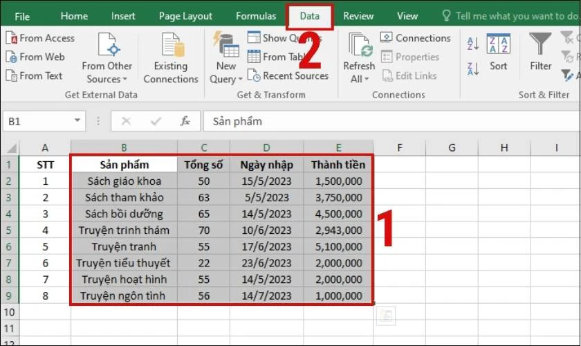 Hướng dẫn cách ẩn cột trong Excel đơn giản chi tiết nhất