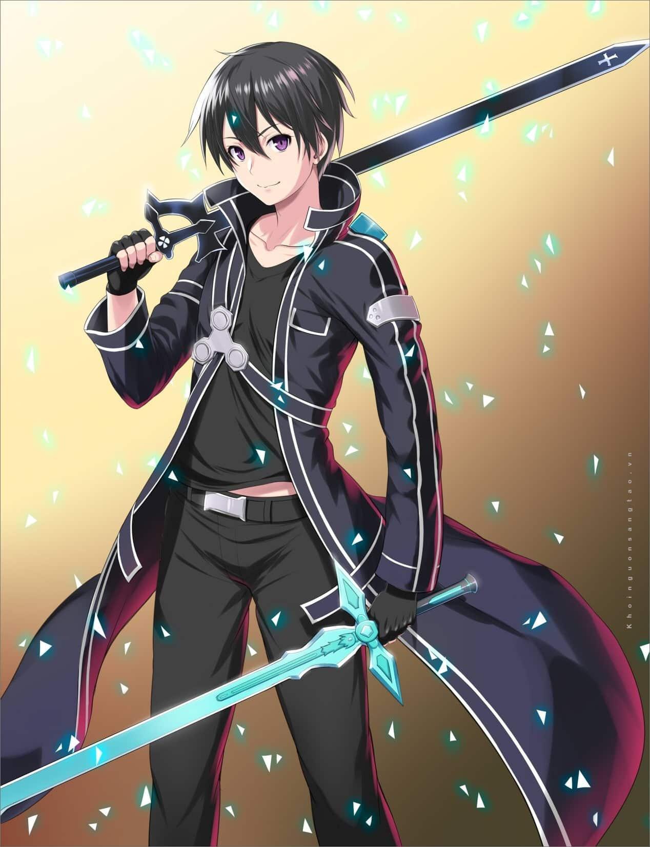 99+ hình ảnh nền anime Kirito ngầu, đẹp nhất