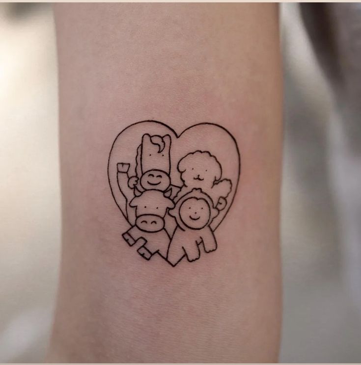 333+ hình xăm gia đình con giáp cực đáng yêu - Genztattoo