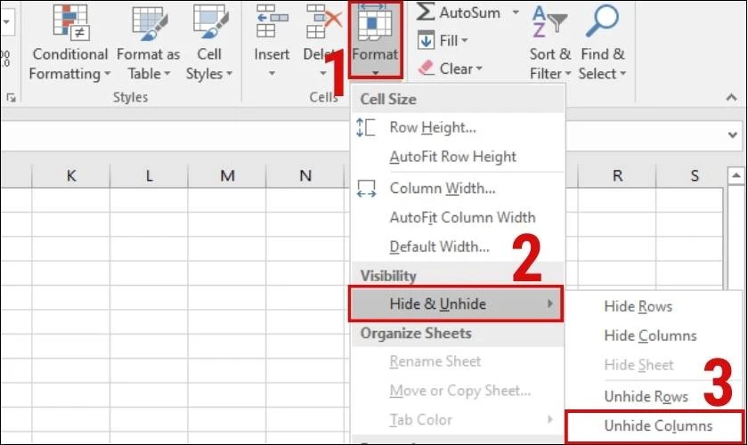 Hướng dẫn cách ẩn cột trong Excel đơn giản chi tiết nhất