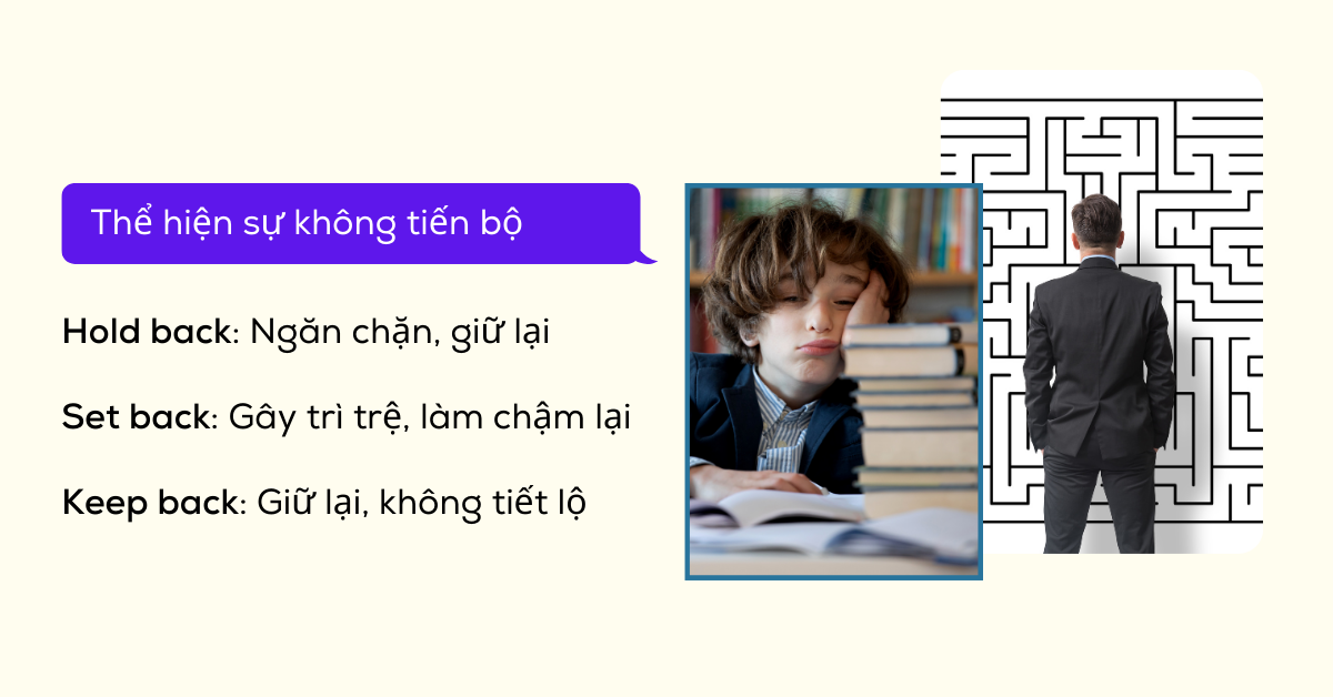 Học nghĩa các tiểu từ phổ biến trong cụm động từ | Phần 6: BACK