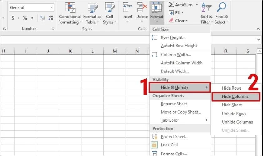 Hướng dẫn cách ẩn cột trong Excel đơn giản chi tiết nhất