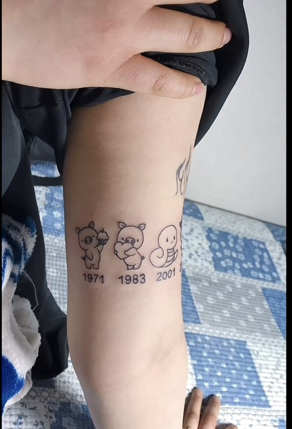 333+ hình xăm gia đình con giáp cực đáng yêu - Genztattoo