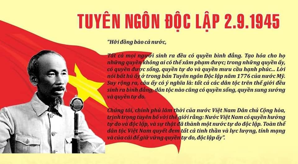 BẢN TUYÊN NGÔN ĐỘC LẬP - ÁNG THIÊN CỔ HÙNG VĂN …