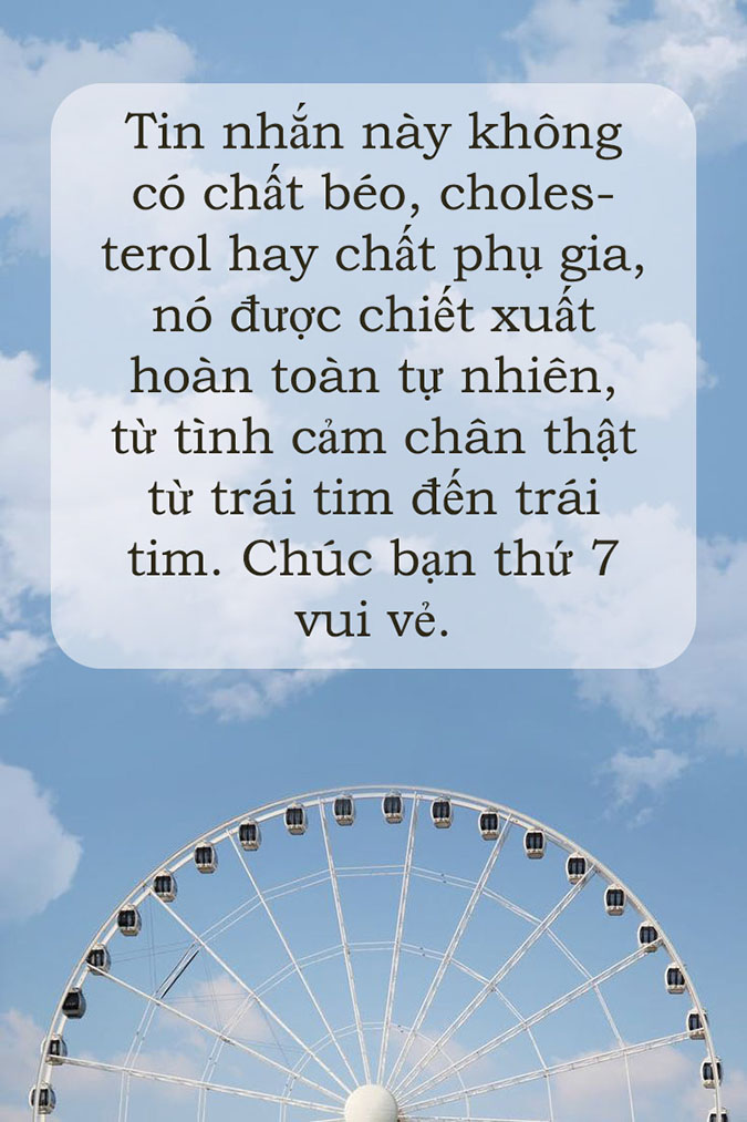 95 lời chúc thứ 7 vui vẻ, yêu thương cho gia đình, bạn bè, người yêu