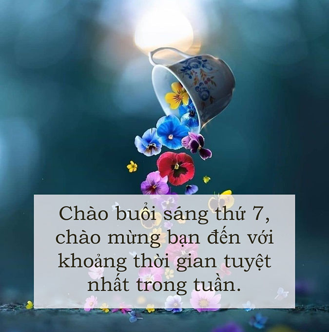 95 lời chúc thứ 7 vui vẻ, yêu thương cho gia đình, bạn bè, người yêu