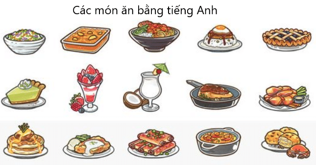 TỪ VỰNG TIẾNG ANH VỀ ĐỒ ĂN