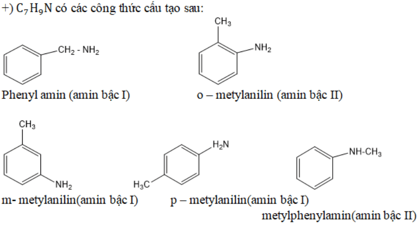 Đồng phân amin có công thức phân tử C3H9N là bao nhiêu?