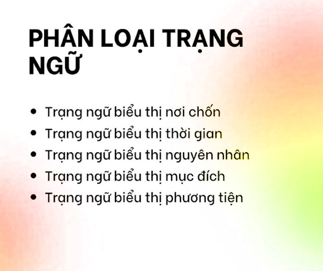 Trạng ngữ là gì? Có bao nhiêu loại trạng ngữ?