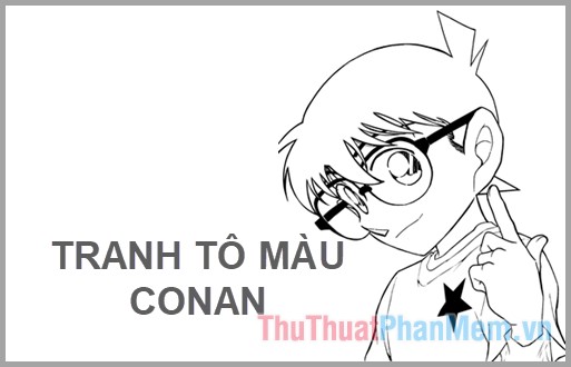 Bức tranh tô màu Conan