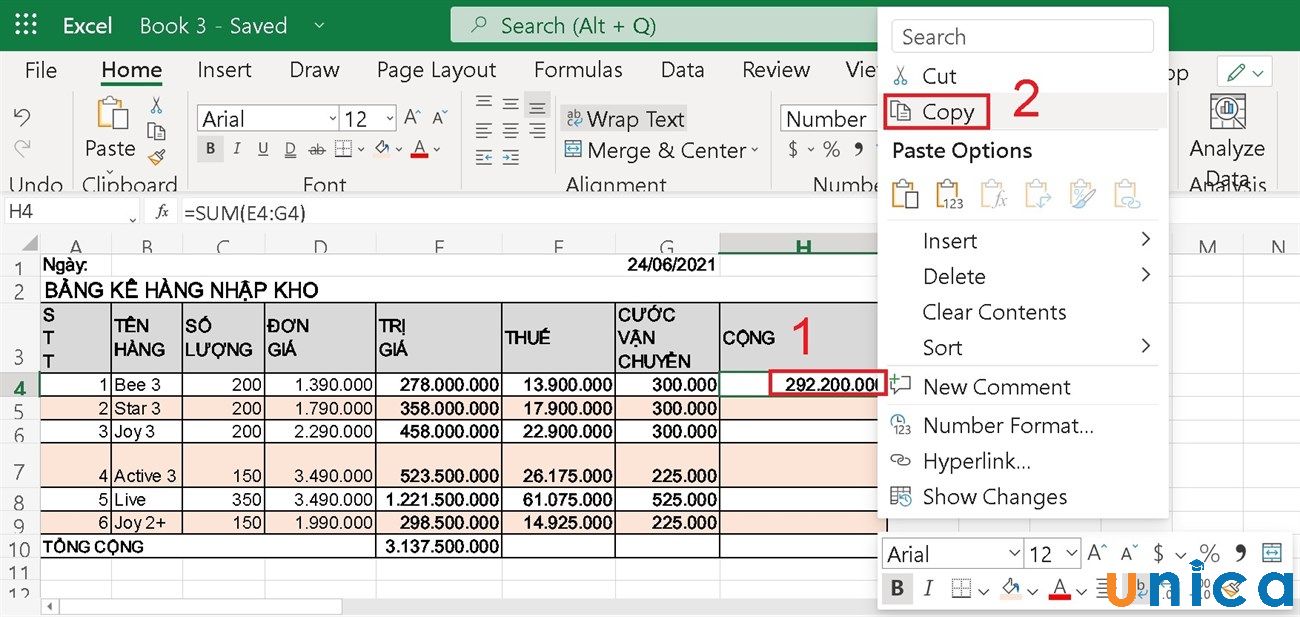 3 cách copy công thức trong Excel không bị lỗi định dạng cực đơn giản