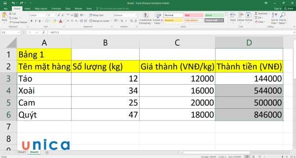 3 cách copy công thức trong Excel không bị lỗi định dạng cực đơn giản