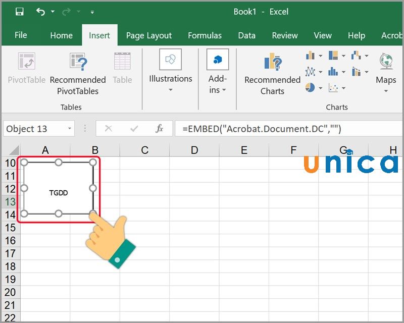 Cách chèn File PDF vào Excel chi tiết nhất