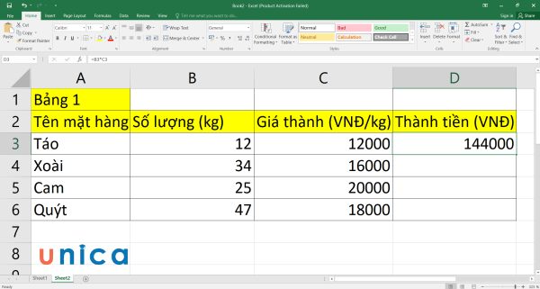 3 cách copy công thức trong Excel không bị lỗi định dạng cực đơn giản